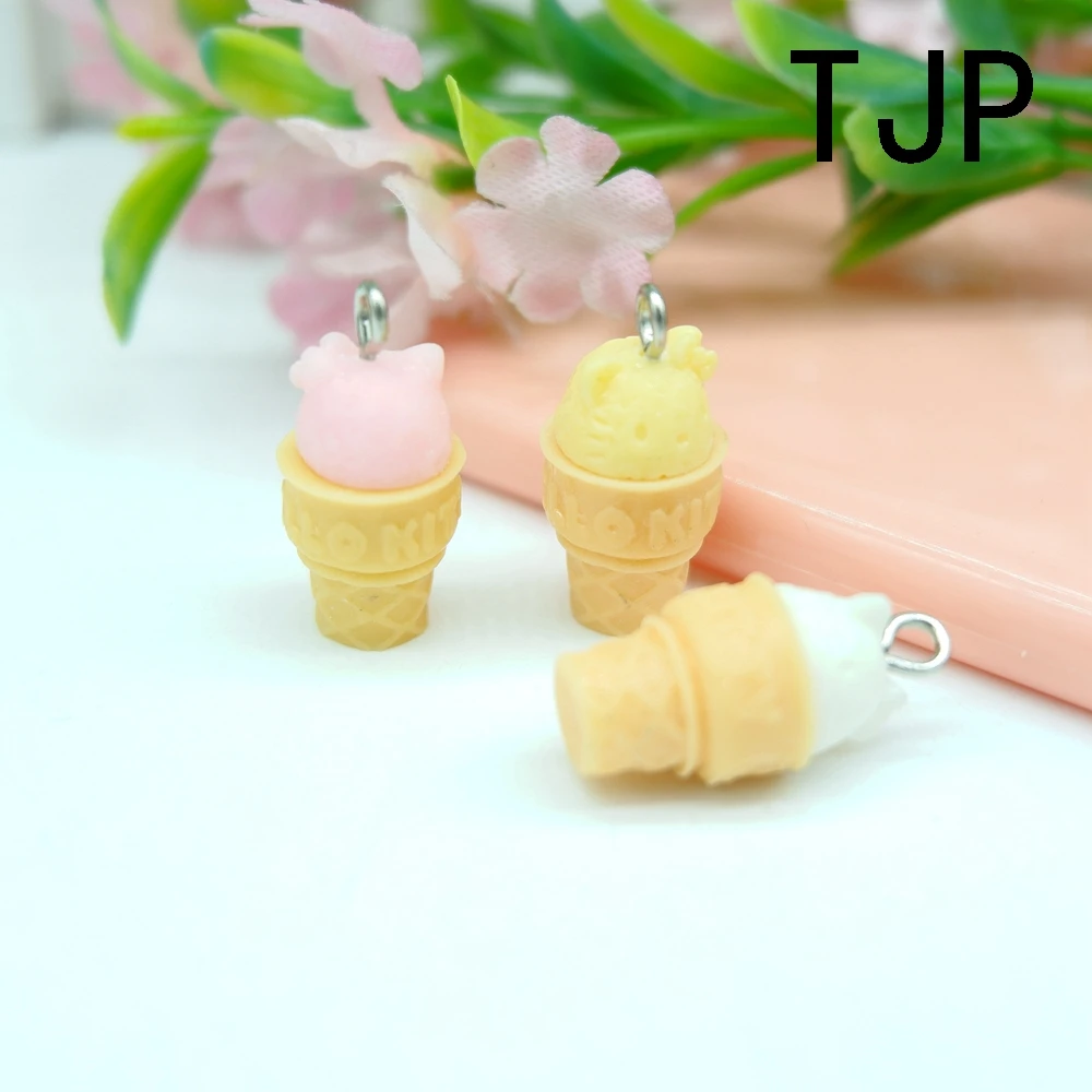 Kawaii льда мороженное-подвеска Подвески для DIY украшения Браслеты Ожерелье Серьги Цепочка для ключей для изготовления ювелирных изделий