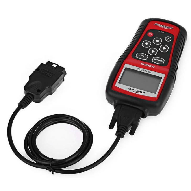 OBD2 OBDII сканер KW808 автомобильный диагностический считыватель кодов инструмент