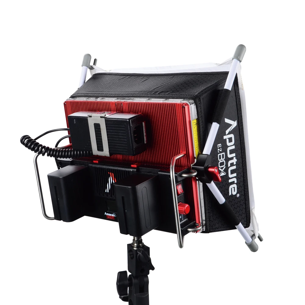 Aputure Amaran Tri 8c LED Видео свет 2300 k 6800 K Цветовая температура с 2 шт NP F970 батарея легко