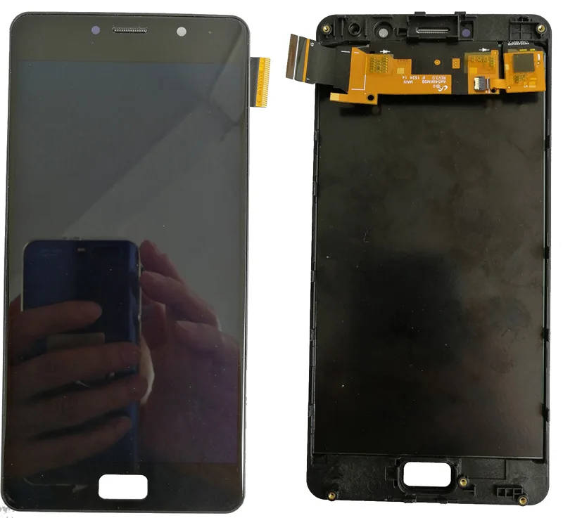 Black with frame Shyueda Original Super AMOLED 5.5" LCD For Lenovo Vibe P2 P2c72 P2a42 LCD Display Touch Screen Digitizer With frame tools - Цвет: Black with frame