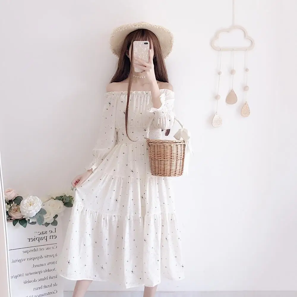 Летнее платье 2019 колледж женский harajuku студенческий корейский художественный
