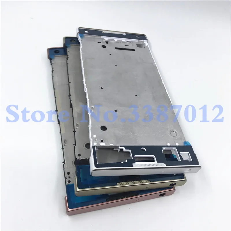 Полный корпус средняя передняя рамка Корпус для sony Xperia XA1 G3121 G3123+ боковой рельс полоса с боковыми кнопками+ логотип