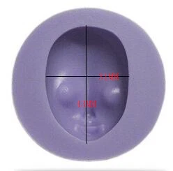 Девушка голова силиконовые формы торт вильтон прессформы Кексы Силиконовые