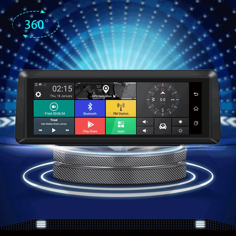 Junsun E94P 4G Android ADAS авторегистратор камера FHD 1080 P двойной объектив 7 84 &quotDVR с Wi Fi gps