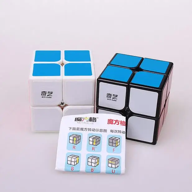 Cuber speed Qiyi QiDi 2x2 black S магический куб без наклеек скоростной игрушка|cube toy|magic cube