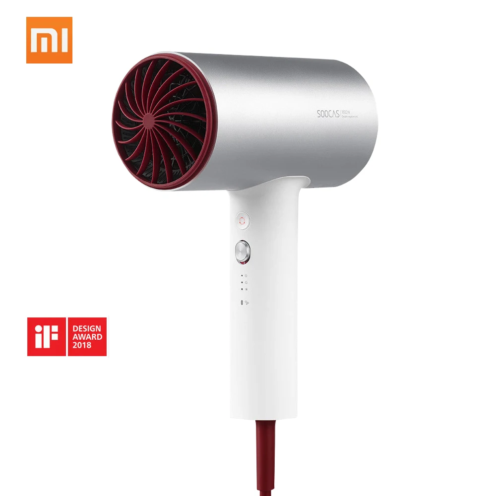 xiaomi mi jia Soocare Soocas H3 волосы анион быстросохнущие инструменты для волос 1800 Вт для xiaomi умный дом комплекты mi Фен