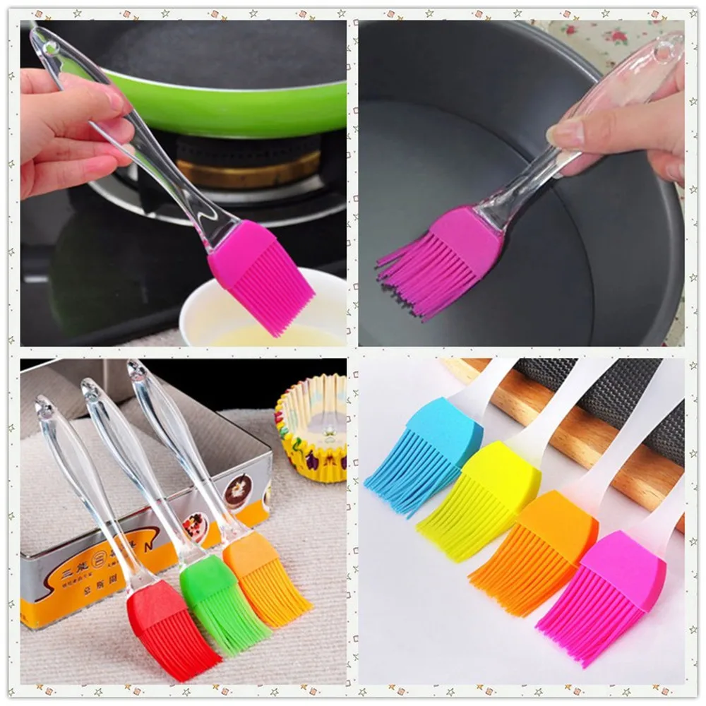 1pc Silicone Bread Basting Brush BBQ Baking DIY Kitchen Cooking Tools Magic Cleaning Brushes Easy to Clean Wash Brushes Dropship