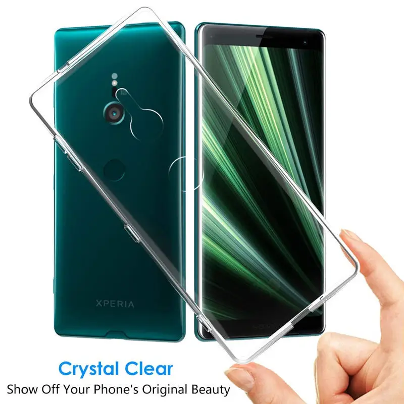 Чехол для Sony Xperia XZ3 чехол силиконовый прозрачный из ТПУ телефона H8416 PF42 H9436 задняя