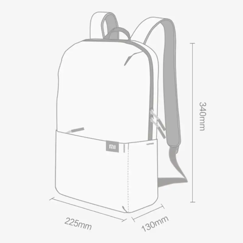 XIAOMI Красочный мини рюкзак 10L сумки водонепроницаемый красочный досуг спортивная сумка на грудь унисекс для мужчин женщин путешествия Кемпинг