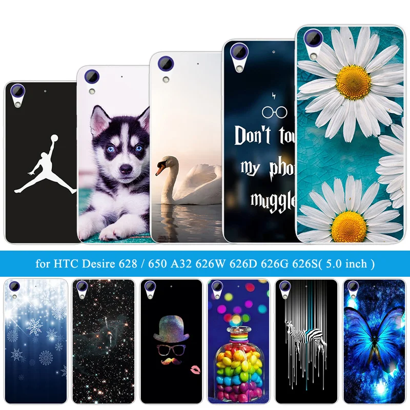 Мягкий ТПУ для HTC Desire 628/626 чехол телефона 5 0 дюймов силиконовый задней панели