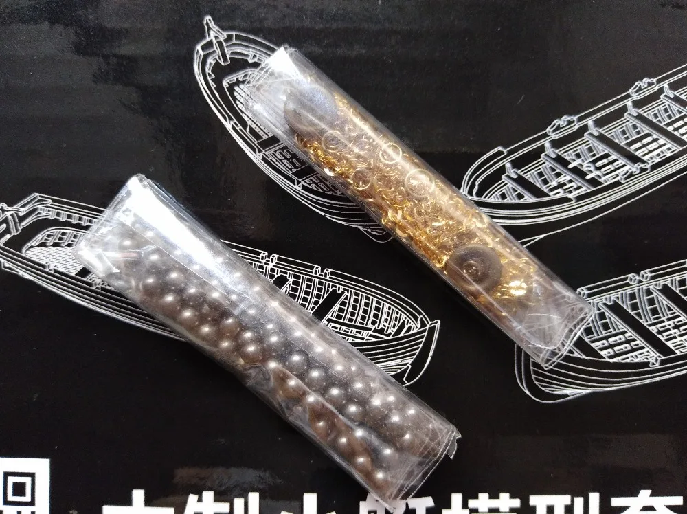 Модель корабля в масштабе 1/100 набор аксессуаров латунная якорная цепь + Cannonballs 3 мм