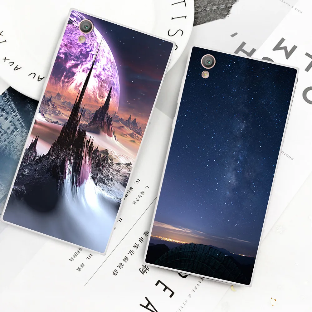 Силиконовый чехол для sony Xperia L1, мягкий чехол с художественным принтом на заднюю панель для sony Xperia L1 Dual G3312 G3311, Прозрачный бампер, чехол для телефона