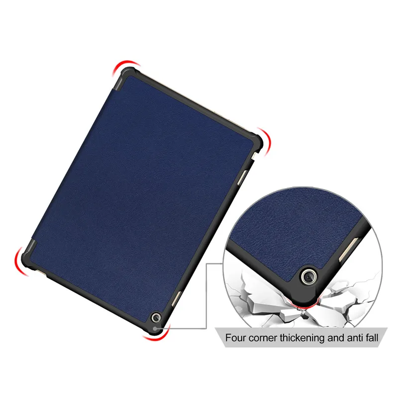 pu leather case for media pad m3 lite 10 wp 10 1 hdn w09hdn l09 smart teblet cover case for huawei honor waterplay 10 1 free global shipping