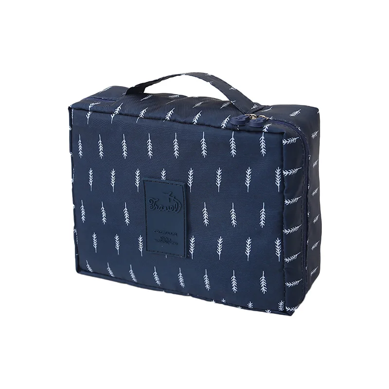 Navy Blue Женская косметичка, для улицы, для девушек, косметичка, моющаяся, для туалетных принадлежностей, органайзер для макияжа, сумка для хранения, сумка для дорожного набора, много карманов, женская сумка - Цвет: Navy Blue