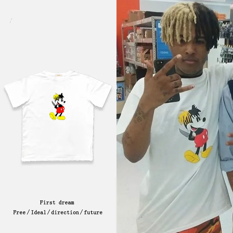 Футболка для мужчин и женщин футболка в стиле хип хоп XXXTENTACION Swag хлопковые