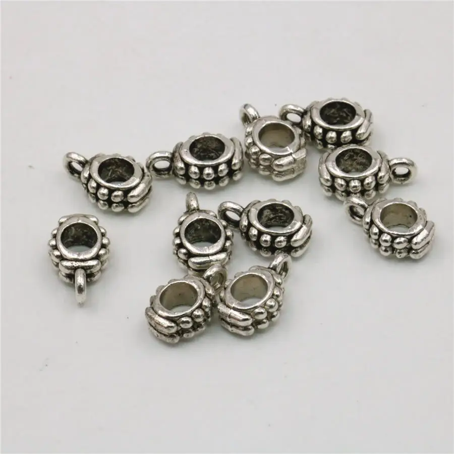 5PCS Hot Sale Separator Beads Copper Lucky DIY Loose Finding Accessories Circle Jewelry Making Design Women Girl Gifts 8x10mm | Украшения и