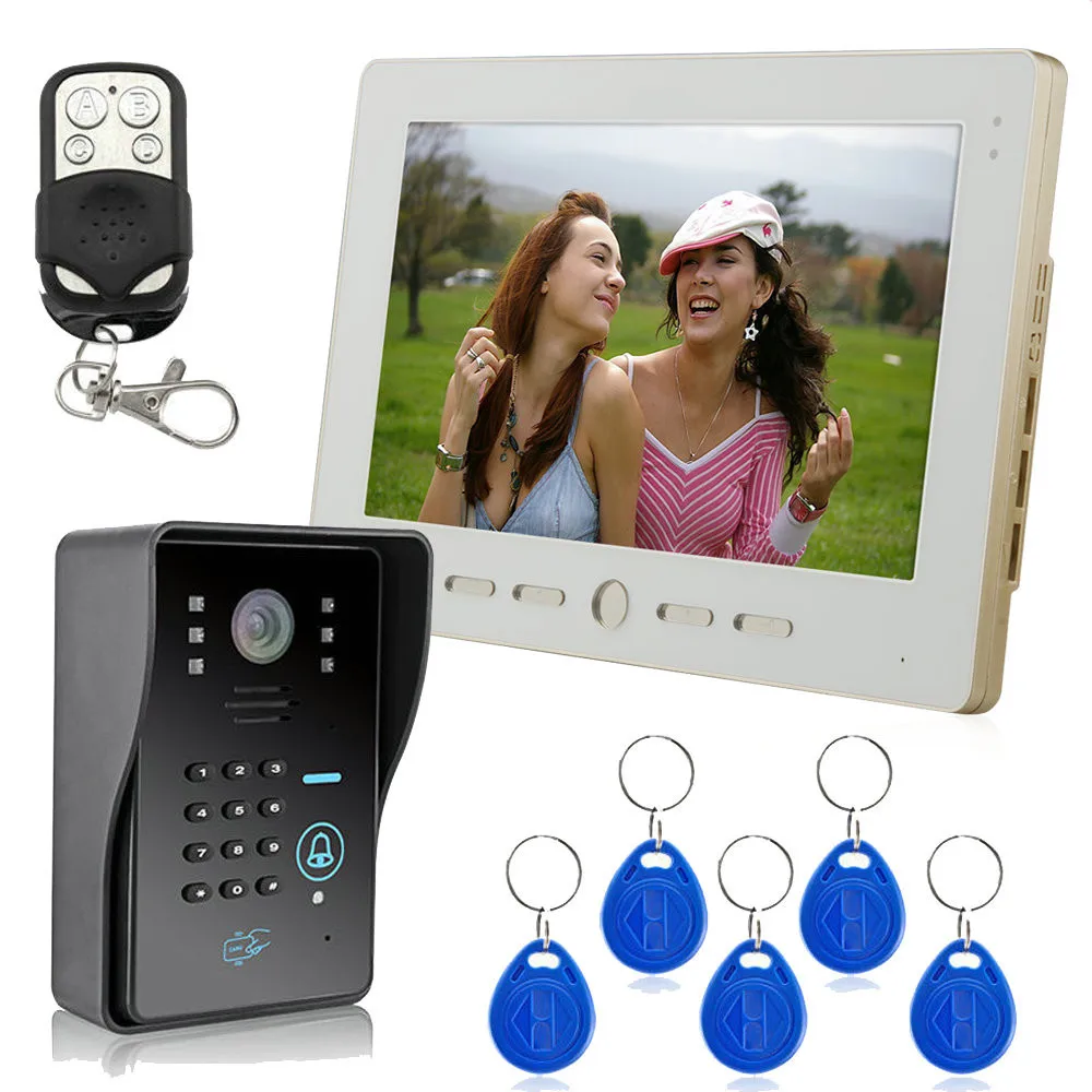 

10 Inch Color LCD Digital Video Door Phone Intercom Doorbell Door Phone System with Card Unlock Function