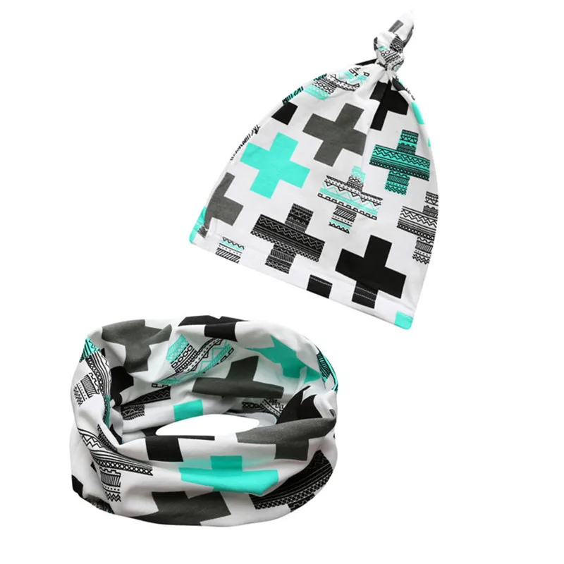 НОВЫЕ комплекты из хлопка с бантиком и шарфом О образным кольцом для маленьких