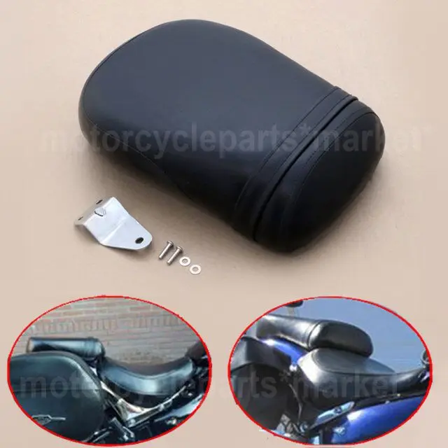 Для Suzuki Intruder volusion 800 VL800 2001-2004 Boulevard C50 2004-2013 комплект задних подушек для сидений из кожи черный