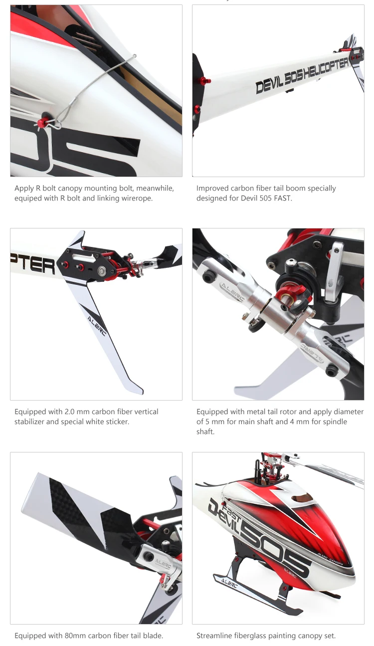 ALZRC Devil 505 Быстрый RC вертолет супер комбо с Hobbywing 120A V4 бесщеточный ESC | Игрушки и