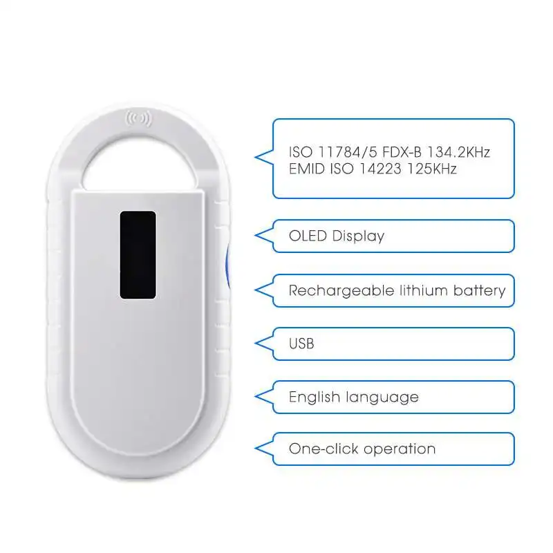 X 20 Handheld Scanner Dog Chip RFID Microchip Reader PT160 for pets animals identification