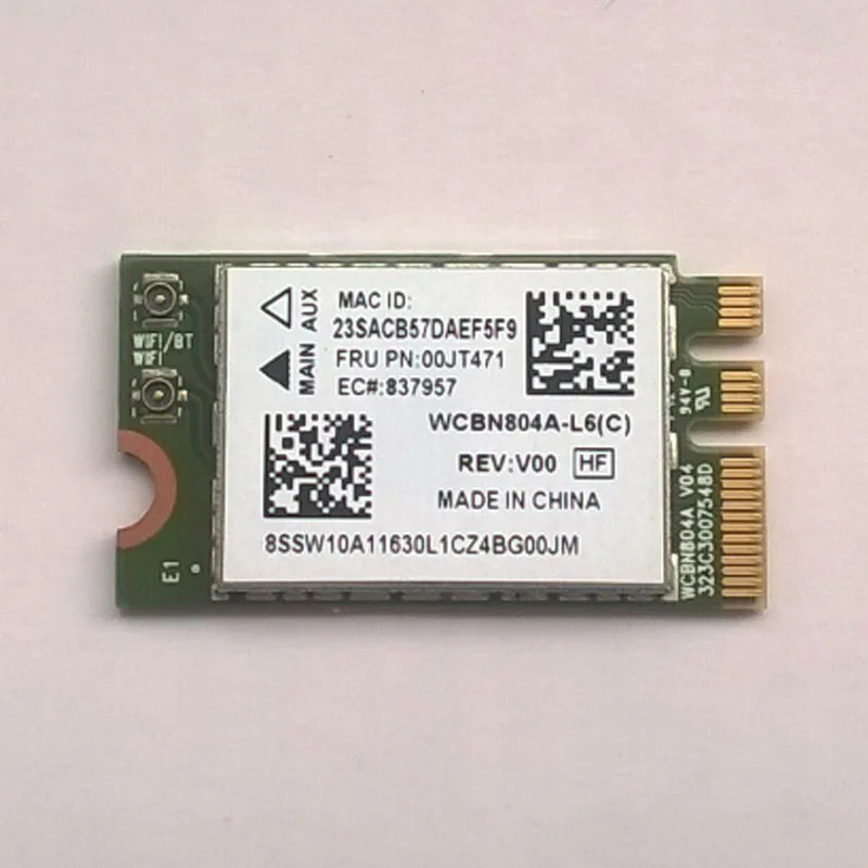 Новинка/Orig Atheros QCNFA34AC NFA344 2x2AC + BT4.0 PCIE M.2 WLAN V2 для Lenovo Yoga 3 14 1470 Series FRU 00JT471 SW10A11630|lenovo