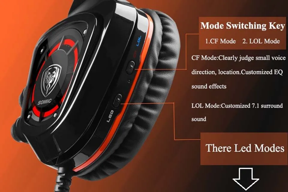 Somic G910 наушники для компьютерных игр USB проводная гарнитура с микрофоном стерео вибрации бас наушники