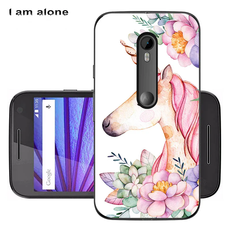 Soft TPU HH92 Чехлы для телефонов I am alone, для Motorola Moto G3, 5,0 дюймов, мягкий ТПУ чехол для мобильного телефона, милая сумка для Motorola Moto G3 - Цвет: Soft TPU HH92