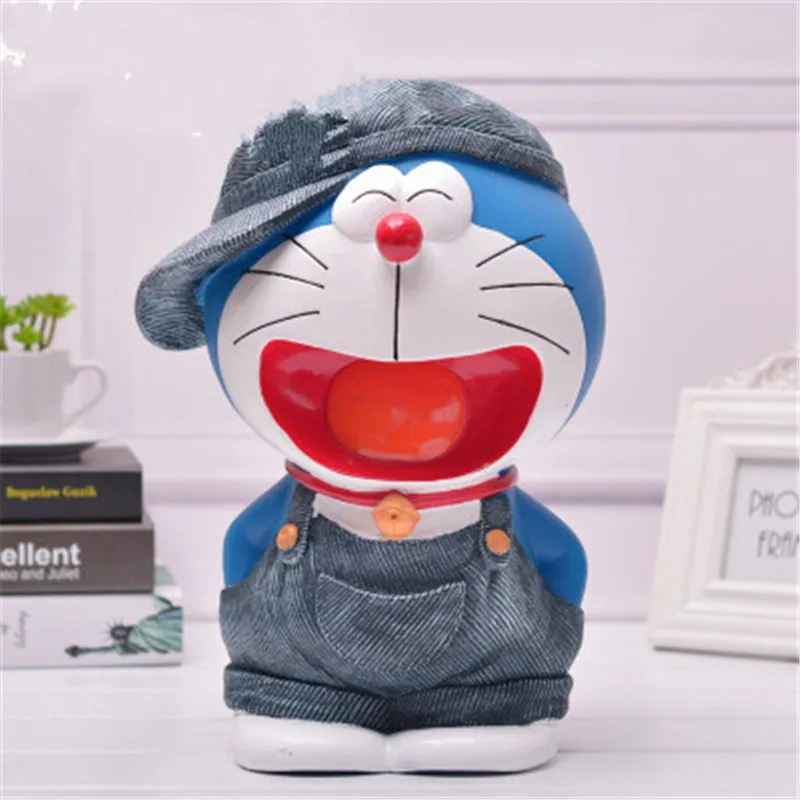 Творческий Doraemon более размер милый копилка Виниловая фигурка Коллекционная