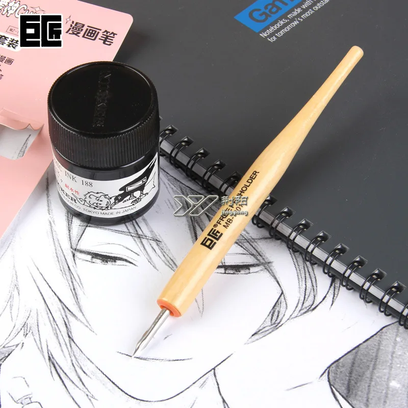 

Masters of Japanese comics pen cartoons water-touch pen+3 nibs Chinese realistic painting drawing hard-pen calligraphy DP020