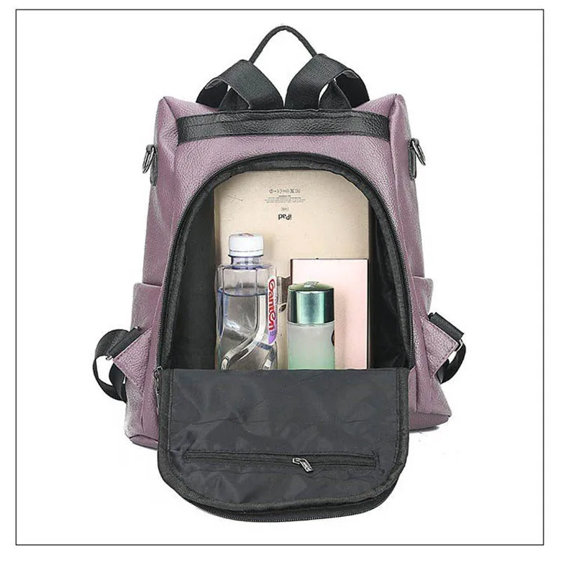 2019 роскошный рюкзак из искусственной кожи винтажный женский спилка женская сумка на плечо школьная для