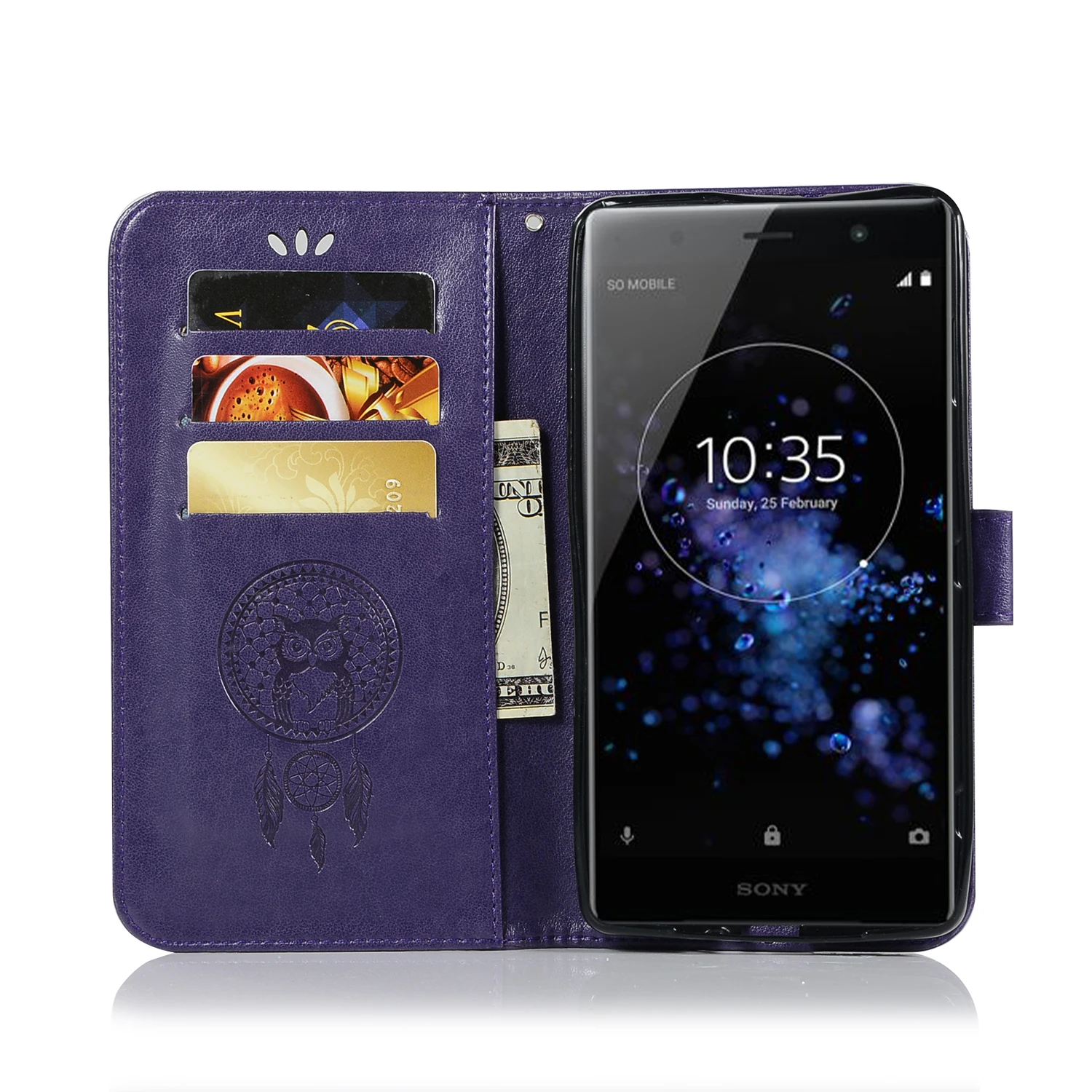 Флип-кейс для Sony Xperia XZ2 Premium чехол WiMAX 2 + SOV38 PF12 H8116 H8166 кожаный телефона | Мобильные