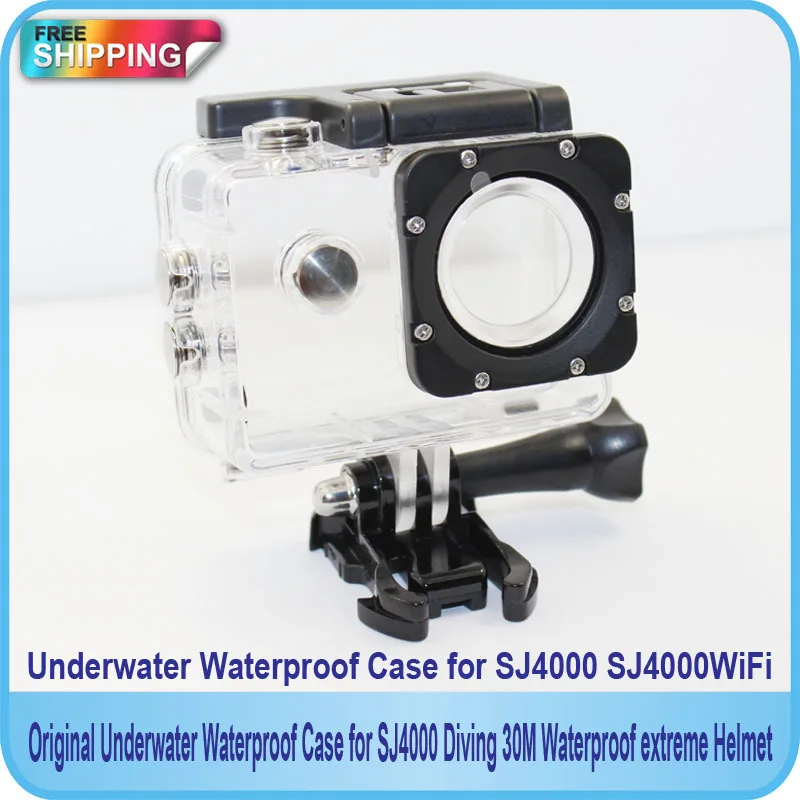 Original Underwater Waterproof Case for SJ4000 Diving 30M extreme Helmet Cam Mini Camcorder DVR Free shipping! | Электроника