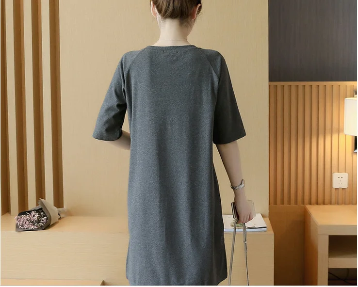 

Maternity Clothings Dress Nuring Dress Lactation Dress T Cotton Breastfeeding Pregnant Women Dress Summer Top Soft Comfortable