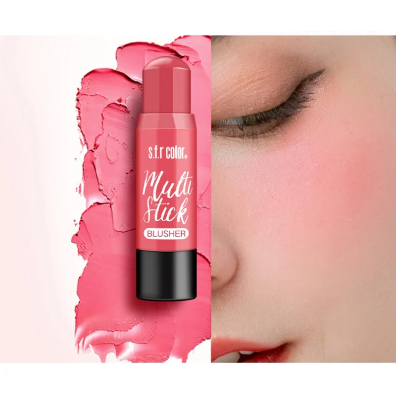 

1PC Makeup Blush Stick Face Cheek Cream Blusher Sticker Long Lasting Natural Cosmetics New