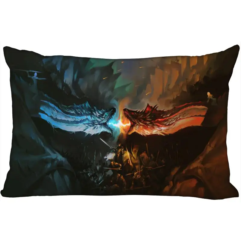 Pillow Case ShunQian Пользовательские Игры престолов Новое поступление прямоугольная декоративная Свадебные наволочки мягкие не выцветают наволочки индивидуальный подарок - Цвет: Pillow Case