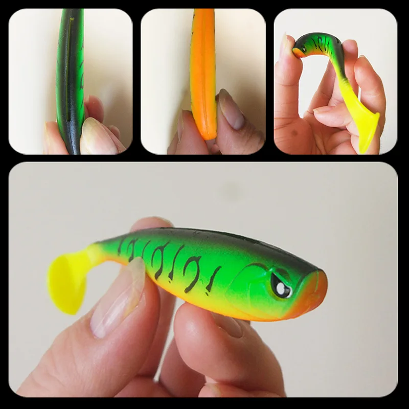SEALURER 1 шт. мягкие приманки 10 г/12 см 3D средства ухода для век весло Мягкая приманка с