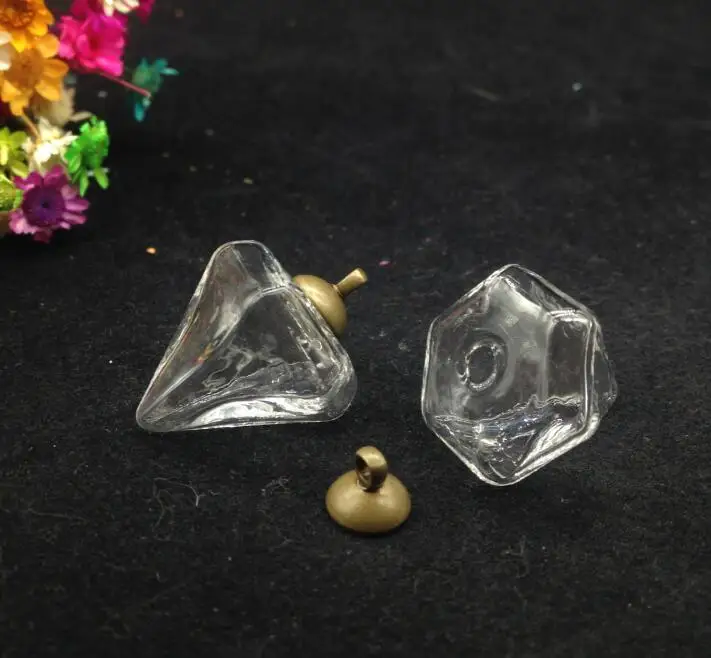 3 шт. 19*21 мм прозрачное новое пустое стекло Драгоценности с крышкой 8 Стеклянная