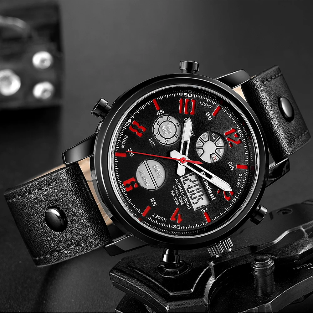 Мужские спортивные часы Readeel аналоговые СВЕТОДИОДНЫЕ Цифровые Кварцевые