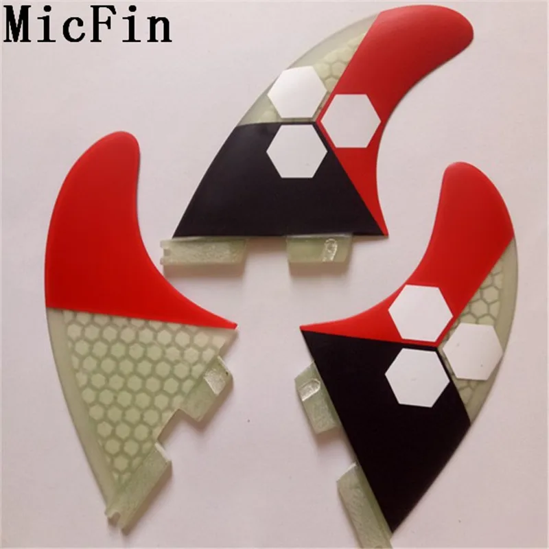 Micfin carbon Honeycomb Fcs 2 стеклопластиковые плавники для серфинговой доски серфинга 3