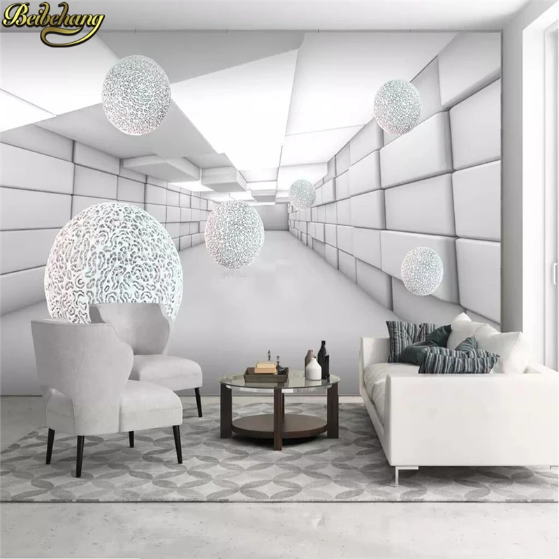 Фотообои beibehang с абстрактной архитектурой на заказ 3D фон шариками Настенная