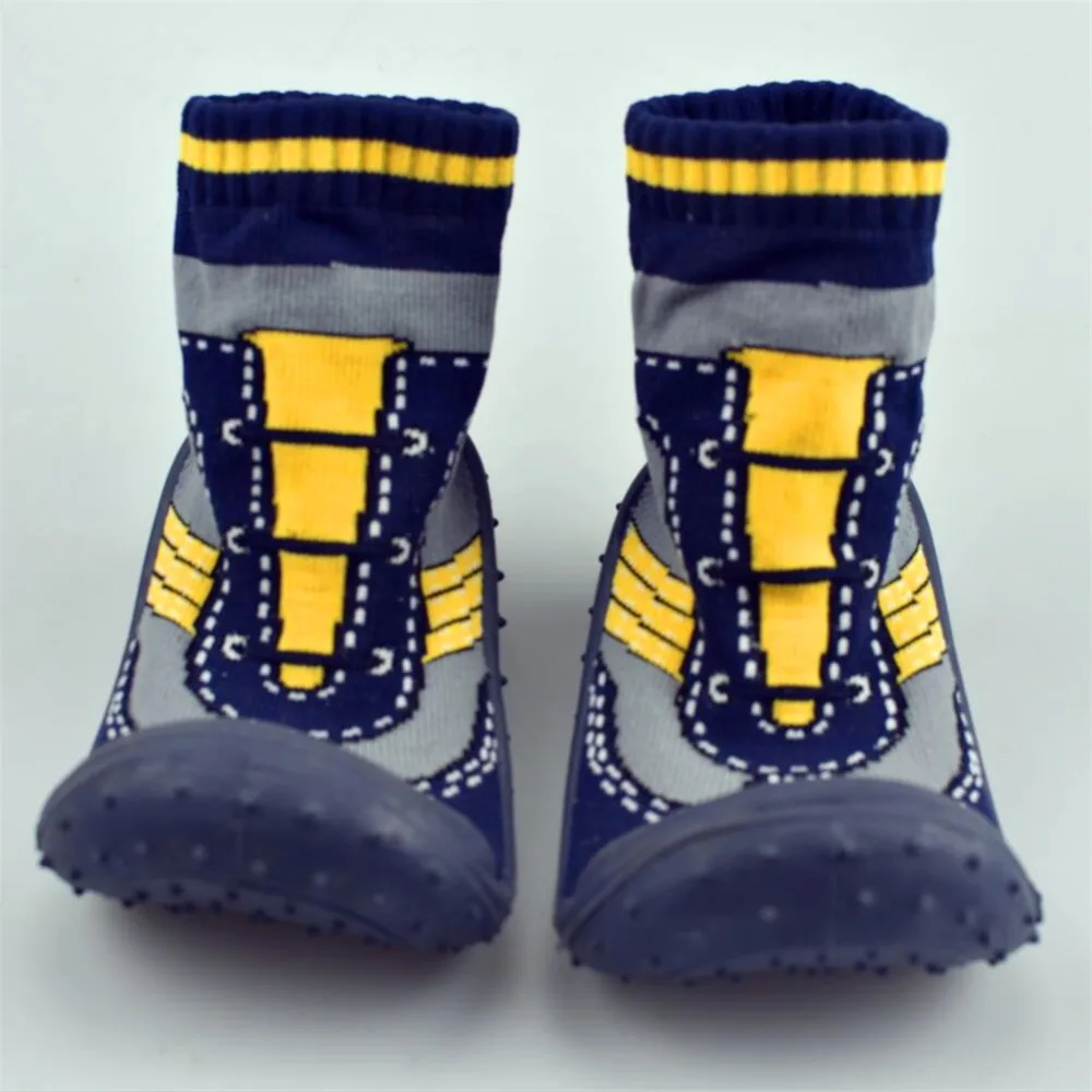 KiDaDndy Baby Socks Soft Bottom Non-Slip Floor Rubber Soles Kids Boots Toddler Girl Boy Newborn Enfant Shoes WS9321 | Детская одежда и