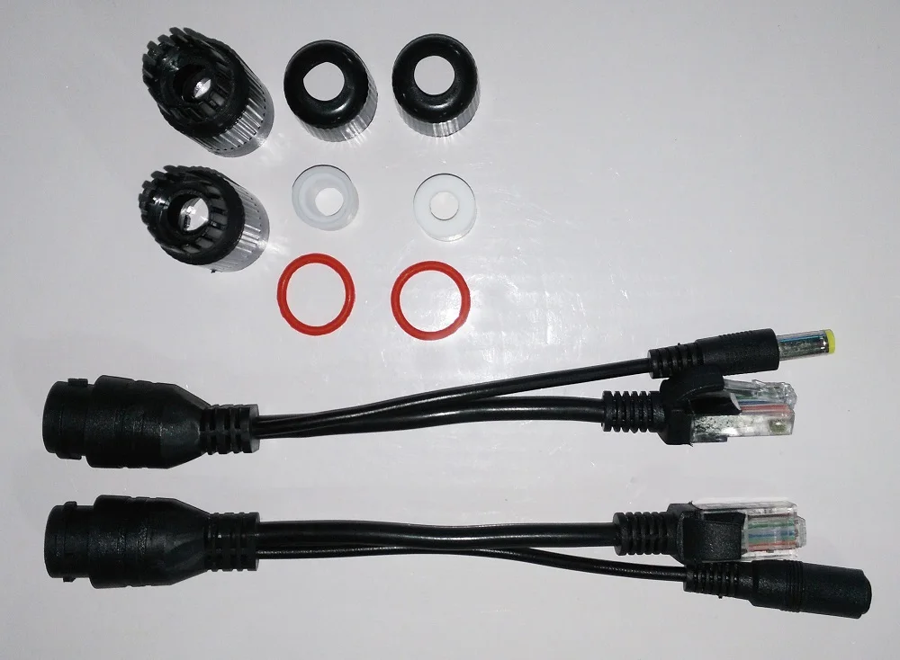 Diske лента экранированный POE кабель адаптер сплиттер инжектор питания Модуль 12-48 В