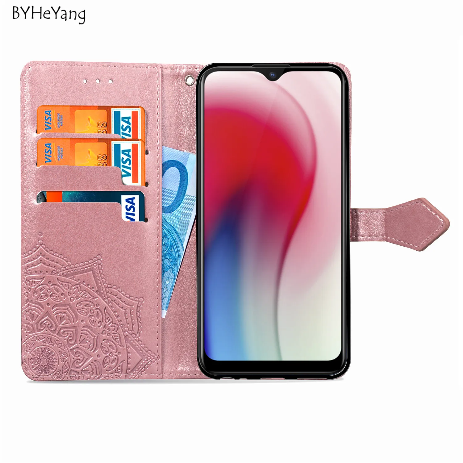Для Fundas Vivo Y3 чехол VIVO Y17 из искусственной кожи Кошелек откидная задняя крышка