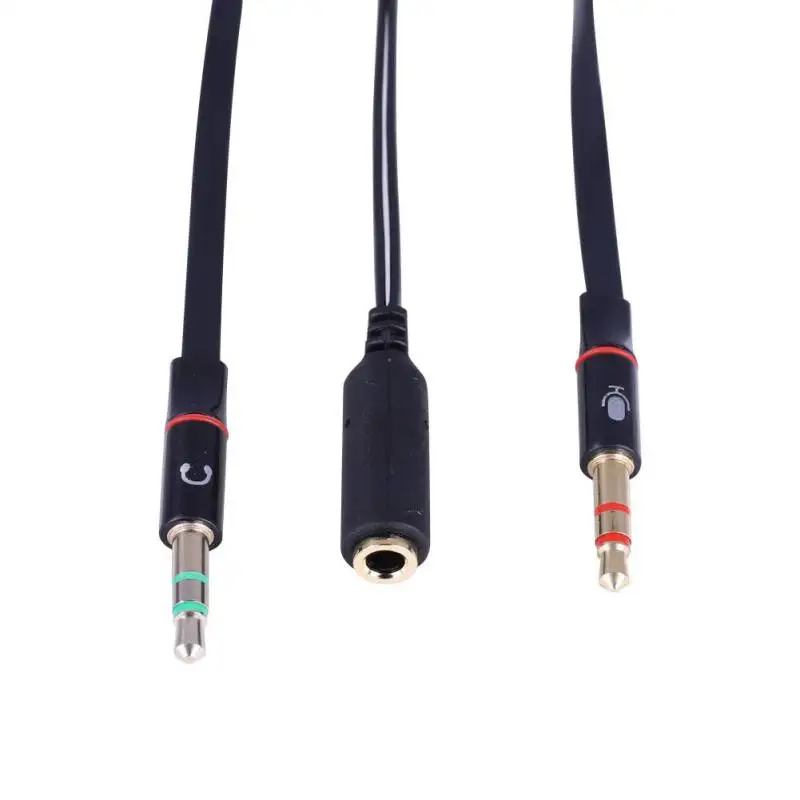 3.5mm Female to 2 Male Audio Cable Universal Splitter with Mic Adapter for PC Laptop Smartphone Earphones Headphone | Электроника