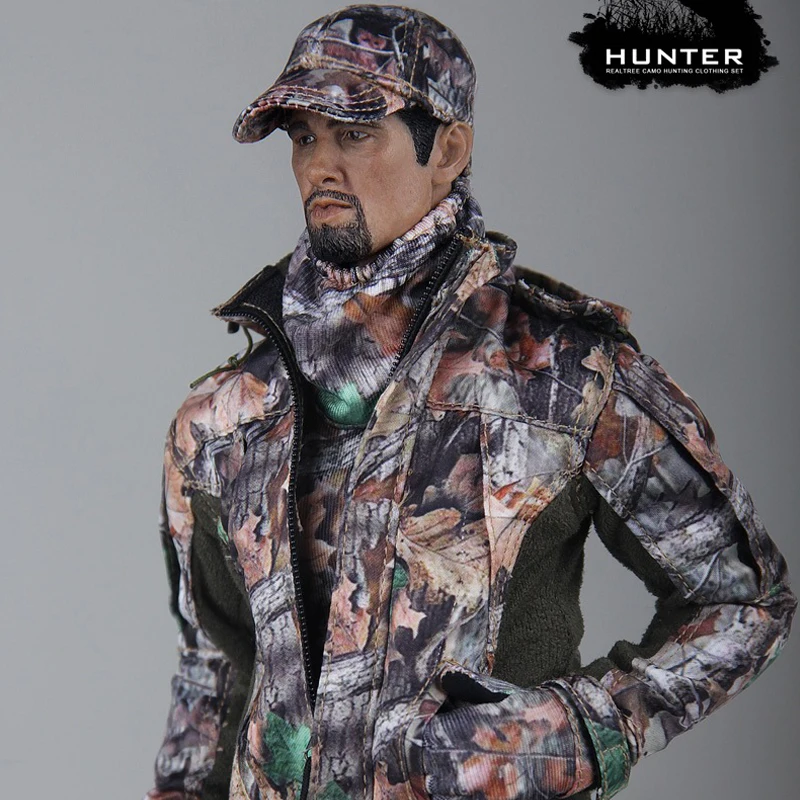 1:6 масштаб плотина игрушки Охотник RT002 REALTREE камуфляж набор одежды для охоты Регулируемый Камуфляж Охотник для 12 дюймов Мужская фигурка