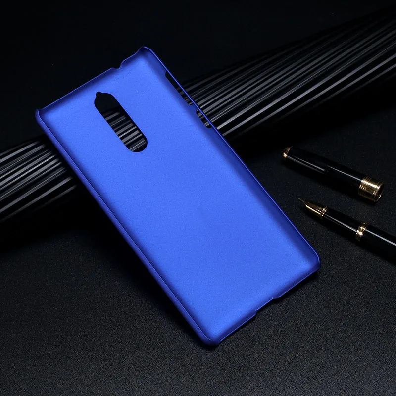 Лидер продаж для Nokia 8 Ультратонкие масляной печатная красный PC задняя крышка на