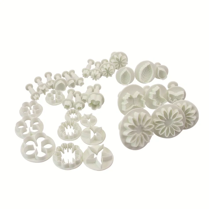 33pcs/lot Fondant Cake Decorating Sugarcraft Plunger Cutter Tools Mold Cookies Tip Set for Bake Pastry LB 380 |