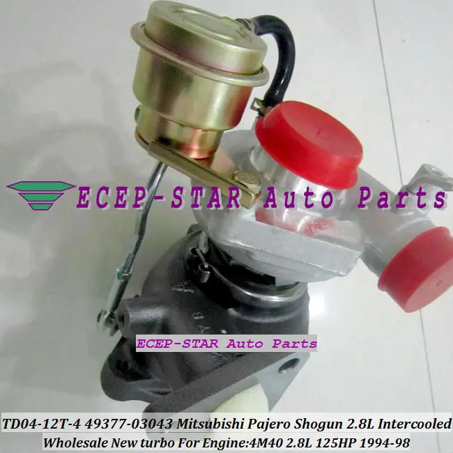 TD04 49377 03043 03041 03040 ME201636 Turbo для Misubishi PAJERO II Montero Shogun с охлаждением 94 98 4M40 4M40T 2.8L|turbocharger turbo|turbocharger generatorturbochargers for diesel