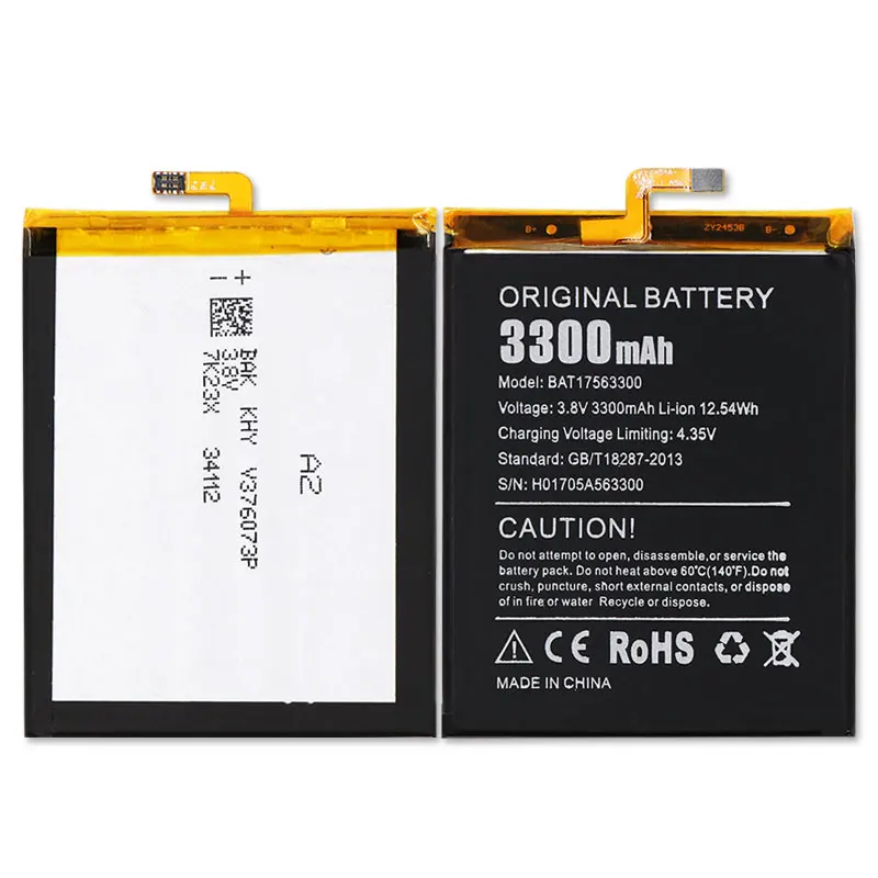 JRZ 3 8 V 3300mAh батарея для Doogee shoot 1 телефона Высокое качество Замена батареи Bateria +